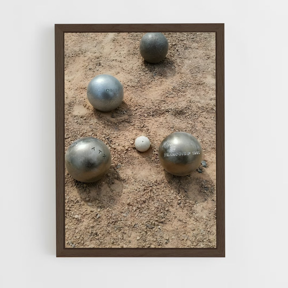 Poster Boules de Fer – affiche Pétanque (vue 5)